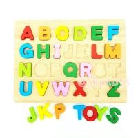 ราคา ของเล่นเสริมพัฒนาการ ของเล่นไม้ ชุดกระดานนูน A-Z (230)