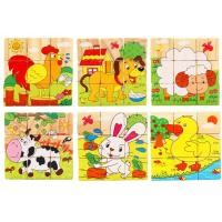 ราคา จิ๊กซอว์ไม้ลูกเต๋าลายสัตว์ (358)