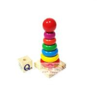 ราคา ห่วงไม้สวมหลักขนาดเล็ก (สูง 14.5 cm) (702)