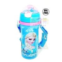 ราคา กระติกน้ำมีหลอดดูด พร้อมสายสะพาย ลายFrozen ฟ้าคาดม่วงอ่อน (909)
