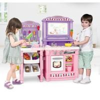 ราคา ครัว Super Chef Junior ชุดครัวเด็ก ขนาดใหญ่ มีกระดานวาดรูปเเม่เหล็ก ชมพู ส่งฟรีเอกชน (1156)