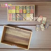 ราคา ของเล่นไม้ เกมโดมิโน่เรียงสี พร้อมกล่องเก็บ (1180)