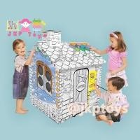 ราคา DIY.บ้านกระดาษระบายสี กำเเพงฟ้า (1264)
