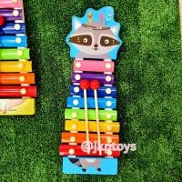 ราคา ของเล่นไม้เสริมพัฒนาการ ระนาดไม้ลายสัตว์ เเรคคูณ (1357)