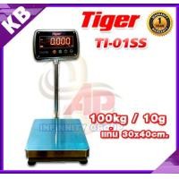 ราคา ตาชั่งตั้งพื้นกันน้ำ เครื่องชั่งดิจิตอล 100กิโลกรัม เครื่องชั่งกันน้ำ100kg ตาชั่งดิจิตอล100กิโลกรัม ความละเอียด10g ยี่ห้อ Tiger รุ่น TI-01SS-100K Waterproof ขนาดแท่นชั่ง 30x40cm. (1732)