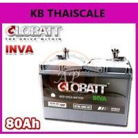 ราคา Globatt INVA แบตเตอรี่สำหรับเก็บพลังงานแสงอาทิตย์ ชนิด Deep Cycle เกรดระดับพรีเมี่ยม จ่ายกระแสไฟ (CCA) ได้สูงกว่าแบตเตอรี่ทั่วไป Globatt INVA 80AH (2203)