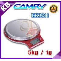 ราคา ตาชั่ง เครื่องชั่งดิจิตอล ตาชั่งดิจิตอล เครื่องชั่งอาหาร เครื่องชั่งน้ำหนัก Digital balance scale 5kg ความละเอียด 1g ยี่ห้อ CAMRY รุ่น EK3211 (2823)