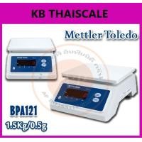 ราคา เครื่องชั่งกันน้ำ แบบตั้งโต๊ะ เครื่องชั่งน้ำหนักดิจิตอล แบบกันน้ำได้ 1.5โล ความละเอียด 0.5 กรัม รุ่น BPA121ยี่ห้อ Mettler Toledo (1407)