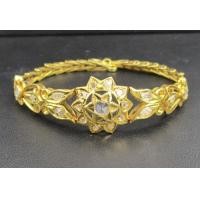 ราคา สร้อยข้อมือ เพชรซีก กระจุกพิกุล ครึ่งหน้า ทอง90 งานเก่า หลุดจำนำ สวยมาก นน. 14.21 g (047963)