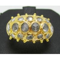 ราคา แหวน บุษน้ำเพชร 3 แถว งานตะไบ ทอง95 งานเก่า หลุดจำนำ นน. 8.25 g (034262)