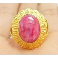 ราคา แหวน ทับทิม พม่า หลังเบี้ย ทอง90 งานเก่า หลุดจำนำ สวยมาก นน. 8.35 g (034795)
