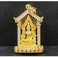 ราคา พระพุทธชินราช เนื้อทองคำ กรอบทอง ฝังเพชร 40 เม็ด 1.38 กะรัต นน. 29.12 g (042388)