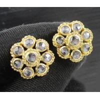 ราคา ต่างหู บุษน้ำเพชร ทอง90 งานเก่า หลุดจำนำ สวยมาก นน. 8.70 g (054416)