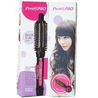 ราคา Pretty Pro Brush Style 32 mm แกนม้วนผมวอลลุม หนีบตรง ลอน ไดร์ผม (405)