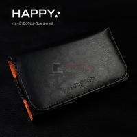 ราคา HAPPY กระเป๋าหนังคาดเอว เคส ซอง ไซด์ XL แนวนอน สำหรับ Samsung Galaxy A5 / E5 ซองหนังคาดเอวขนาด XL ใช้กับ Samsung Galaxy A5 E5 สีดำ (12491)