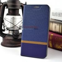 ราคา เคส Lenovo A6600 Plus รุ่น Leather Silk Pattern Protective Case  สีน้ำเงิน (22417)