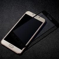 ราคา - ฟิล์มกระจกนิรภัย Samsung Galaxy C9 Pro แบบเต็มจอ  สีดำ (26370)