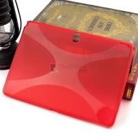 ราคา เคส TPU ใสครอบหลัง Samsung Galaxy Note 10.1 2014 P600/P601 รุ่น X Series  สีแดงใส (29396)