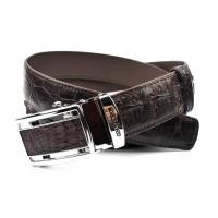 ราคา River เข็มขัดหนังจระเข้แท้ หัวออโต้ล็อคหนัง ส่วนกระดูก River เข็มขัดหนังจระเข้แท้ หัวออโต้ล็อคหนัง สีน้ำตาล (29526)