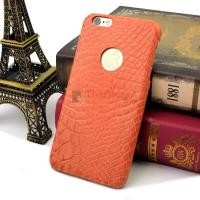 ราคา เคสหนังจระเข้แท้ สำหรับ iPhone 6 Plus / 6S Plus เคสหนังจระเข้แท้ ส่วนท้อง หนังนิ่มมาก สำหรับ iPhone 6 Plus / 6S Plus สีส้ม (29864)