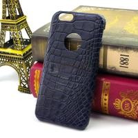 ราคา เคสหนังจระเข้แท้ สำหรับ iPhone 6 / 6S เคสหนังจระเข้แท้ ส่วนท้อง หนังนิ่มมาก สำหรับ iPhone 6 / 6S สีน้ำเงินเข้ม (29874)