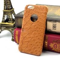 ราคา เคสหนังจระเข้แท้ สำหรับ iPhone 6 / 6S เคสหนังจระเข้แท้ ส่วนท้อง หนังนิ่มมาก สำหรับ iPhone 6 / 6S สีส้ม (29876)