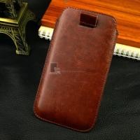 ราคา Pull UP Leather Bag ซองหนัง มือถือ 4.7 "Samsung iPhone 6 / 6s / 7 / 8  สีน้ำตาล (32149)