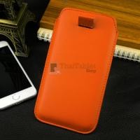 ราคา Pull UP Leather Bag ซองหนัง มือถือ 4.7 "Samsung iPhone 6 / 6s / 7 / 8  สีส้ม (32154)