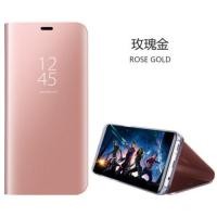 ราคา เคส Samsung Galaxy S7 edge Clear View Mirror Leather Flip Stand Cover สีโรสโกลด์ (32911)