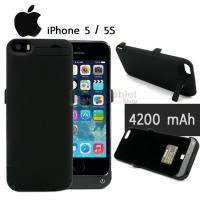 ราคา Thin 4200mAh Power Bank Charger External Battery Backup Case Cover For iPhone 5 / 5s /SE  สีดำ (18609)