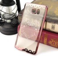 ราคา เคส Samsung Galaxy Note 5 คอบหลัง ฟรุ้งฟริ้ง เคสครอบหลัง Samsung Galaxy Note 5 ฟรุ้งฟริ้ง สีRose Gold ลาย 03 (20342)