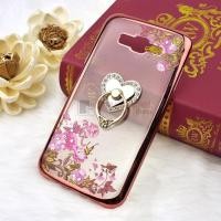 ราคา เคส TPU ครอบหลังกากเพชร ขอบสี สำหรับ Samsung Galaxy J7 Core  ลาย 02 (29855)