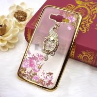 ราคา เคส TPU ครอบหลังกากเพชร ขอบสี สำหรับ Samsung Galaxy J7 Core  ลาย 04 (29857)