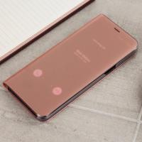 ราคา เคส Samsung Galaxy S9 Plus รุ่น Clear View Mirror Leather Flip Stand Cover  สี Rose Gold (32219)