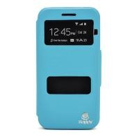 ราคา เคส Dtac Phone T3 รุ่น 2 ช่อง รูดรับสาย หนังเกรด A  สีฟ้า (32269)