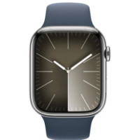ราคา Apple Watch Series 9 GPS + Cellular 45mm Silver Stainless Steel Case with Storm Blue (MRMN3SA/A) (66cfe47da3a218f319d6e49f)