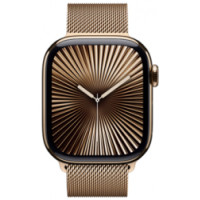 ราคา Apple Watch Series 10 GPS + Cellular 42mm Gold Titanium Case with Gold Milanese Loop (MX083SA/A) (68553ae9aad91b7d763741ee)