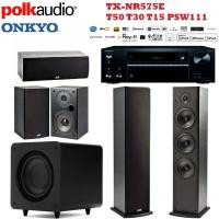 ราคา Onkyo TX-NR575E + Polk Audio T50 T30 T15 PSW111 (835)