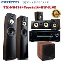 ราคา Onkyo TX-NR474+Crystal4+WH-S10E Set Crystal4.3 4.1 4.C (walnut) (849)