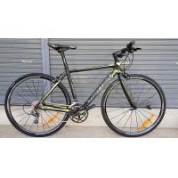 ราคา จักรยานไฮบริด (หมอบแฮนด์ตรง) Twitter CZ1 Hybrid เฟรมอลู สีดำเหลืองนีออน ตะเกียบคาร์บอน ชุดขับ Shimano Claris 16 Speed ดุมล้อแบริ่ง กระโหลกกลวง (1109)