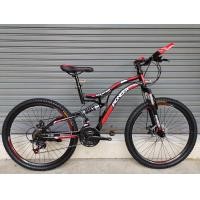 ราคา MTB Pioneer Fullsus รุ่น Monster ล้อ 26 นิ้ว เฟรมเหล็ก โช๊คหน้าหลัง ล้ออัลลอย เกียร์ 21 Speed (1553)