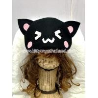 ราคา หมวกแฟชั่นหน้าแมวสีดำ (ตาหยี) (2)