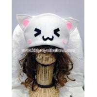 ราคา หมวกแฟชั่นหน้าแมวสีขาว (ตาหยี) (64)