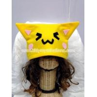 ราคา หมวกแฟชั่นหน้าแมวสีเหลือง (ทรงเหลี่ยม) (ตาหยี) (75)