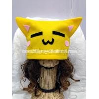 ราคา หมวกแฟชั่นหน้าแมวสีเหลือง (ทรงเหลี่ยม) (หน้าหลับ) (76)
