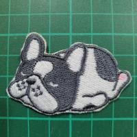 ราคา Patches ตัวรีดติดเสื้อ อาร์มติดเสื้อ ตัวรีดติดเสื้อ ตัวรีดติดผ้า ติดแมส ติดกระเป๋า ติดรองเท้า งาน DIY เฟรนช์ บูลด็อก สีขาวดำ (2398)