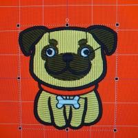 ราคา ลายปักการ์ตูน สำเนา ปั๊ก (2436)