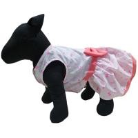 ราคา Dogtalog ชุดเดรสน้องหมา กระโปรงน้องหมา เสื้อหมา เสื้อสุนัข เสื้อหมาน่ารักๆ สีขาวโอโรสลายโบว์ (2540)