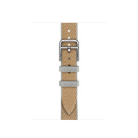 ราคา Apple Watch Hermès - สายแบบ Simple Tour Twill Jump Attelage สี Kraft/Bleu Glacier 42 มม. (MDFM4FE/A)