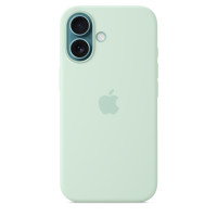 ราคา Apple เคสซิลิโคนสำหรับ iPhone 16 พร้อม MagSafe - สีเขียวอความารีน (MDGP4FE/A)